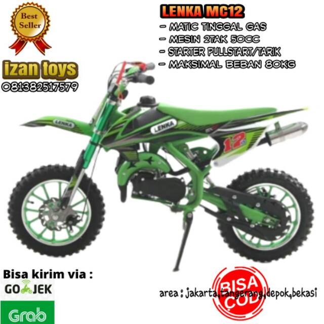 LENKA MOTOR MINI TRAIL MC12 50CC/MOTOR MINI CROSS | Shopee ...