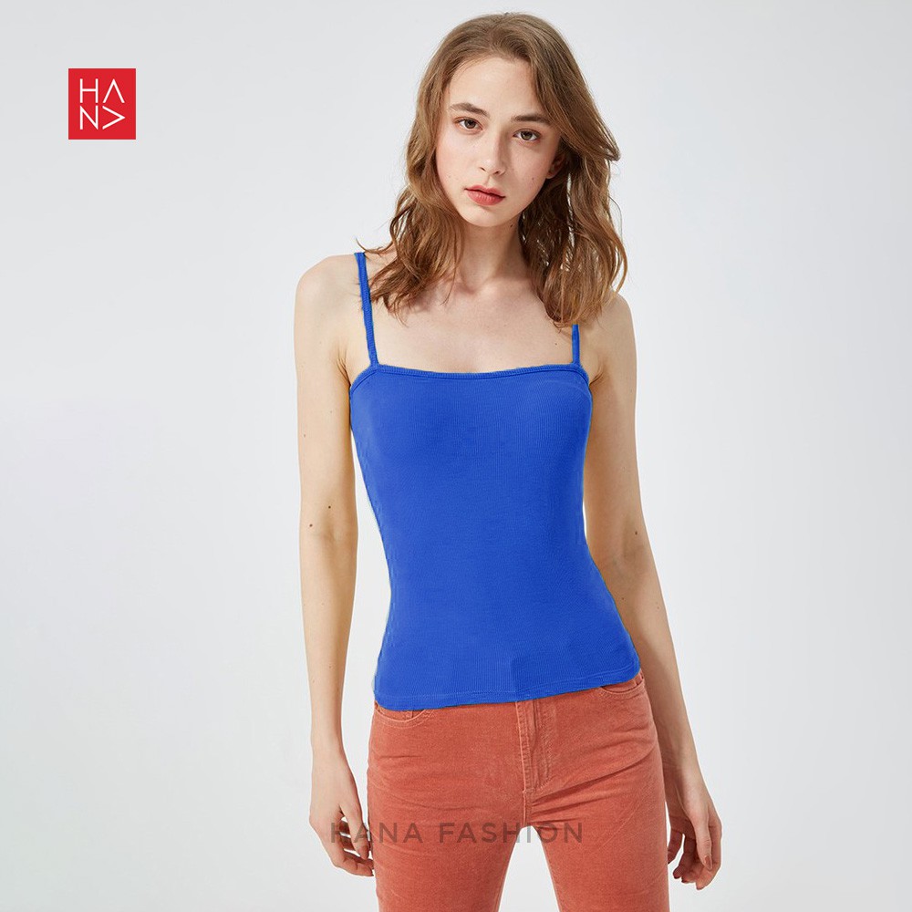 HanaFashion - Miranda Basic Tank Top Tosca S - XL Simple Wanita - TT029