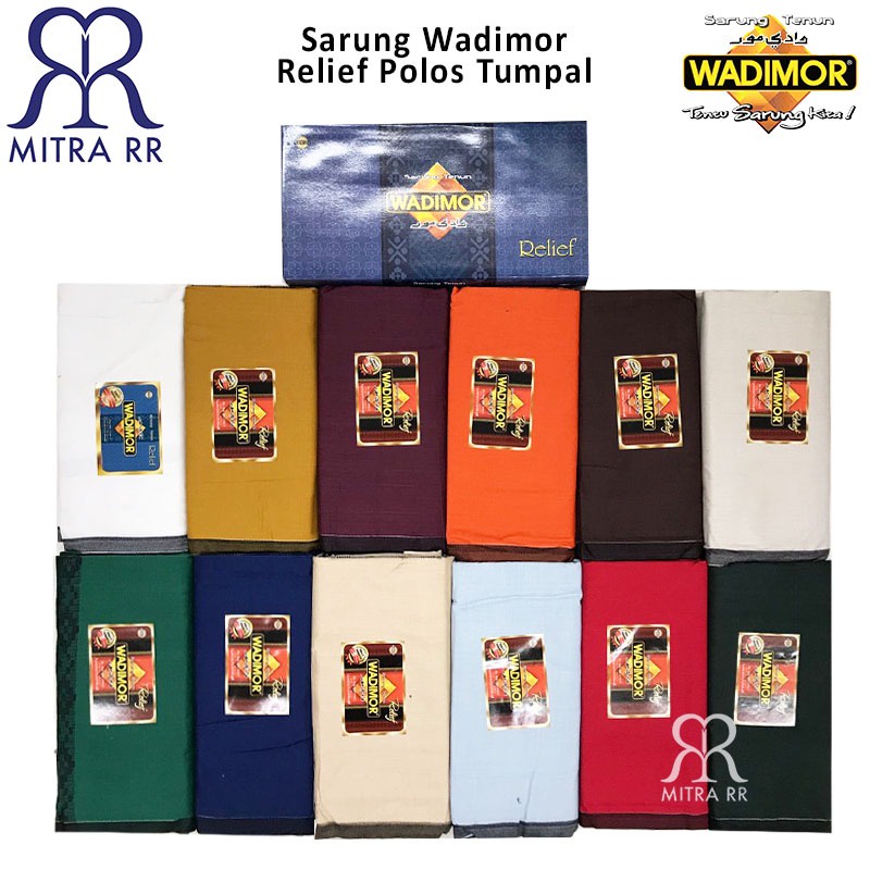 Sarung Tenun WADIMOR motif RELIEF Tumpal Satuan / Grosir Sarung Dewasa