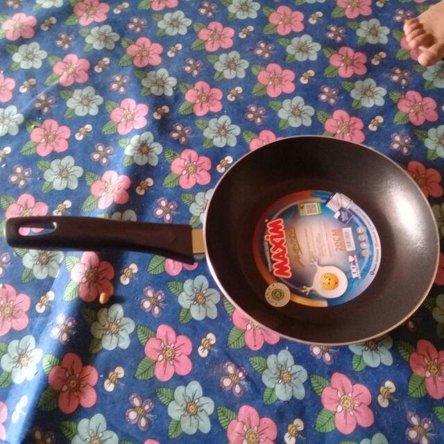 20cm Maxim Anti Lengket Wajan Penggorengan (fry Pan) Teflon 20 Cm Sni Original