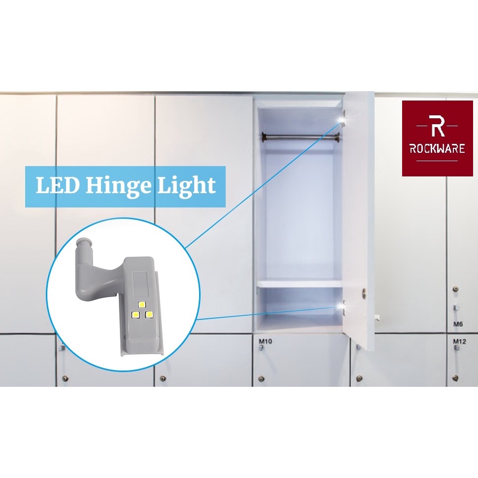 ROCKWARE LED Cabinet Hinge Light - Lampu Engsel LED Otomatis