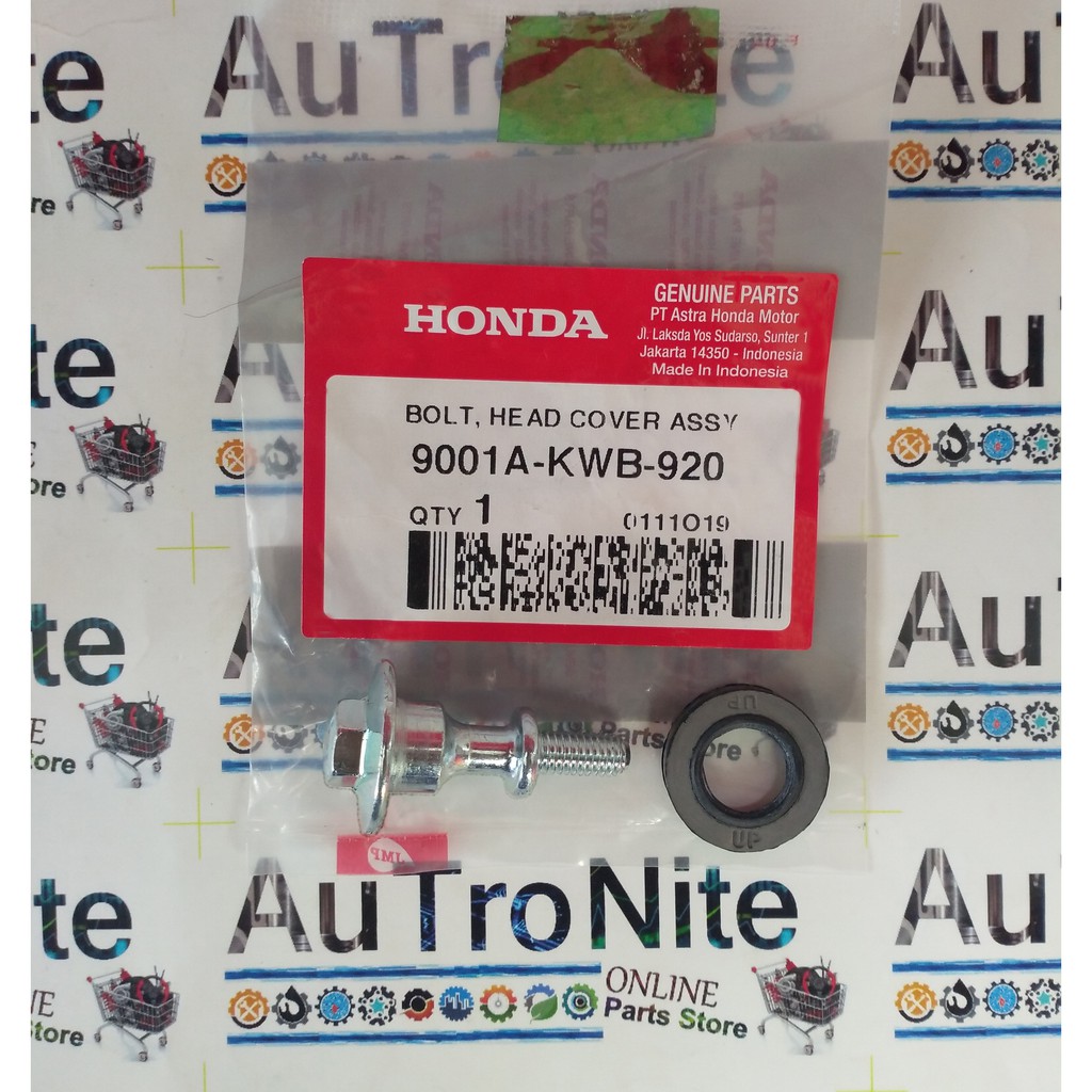 Baut Tutup Bolt Rubber Mounting Head Cover 9001A-KWB-920 Honda Blade Revo Beat Pop Street Spacy Scoo