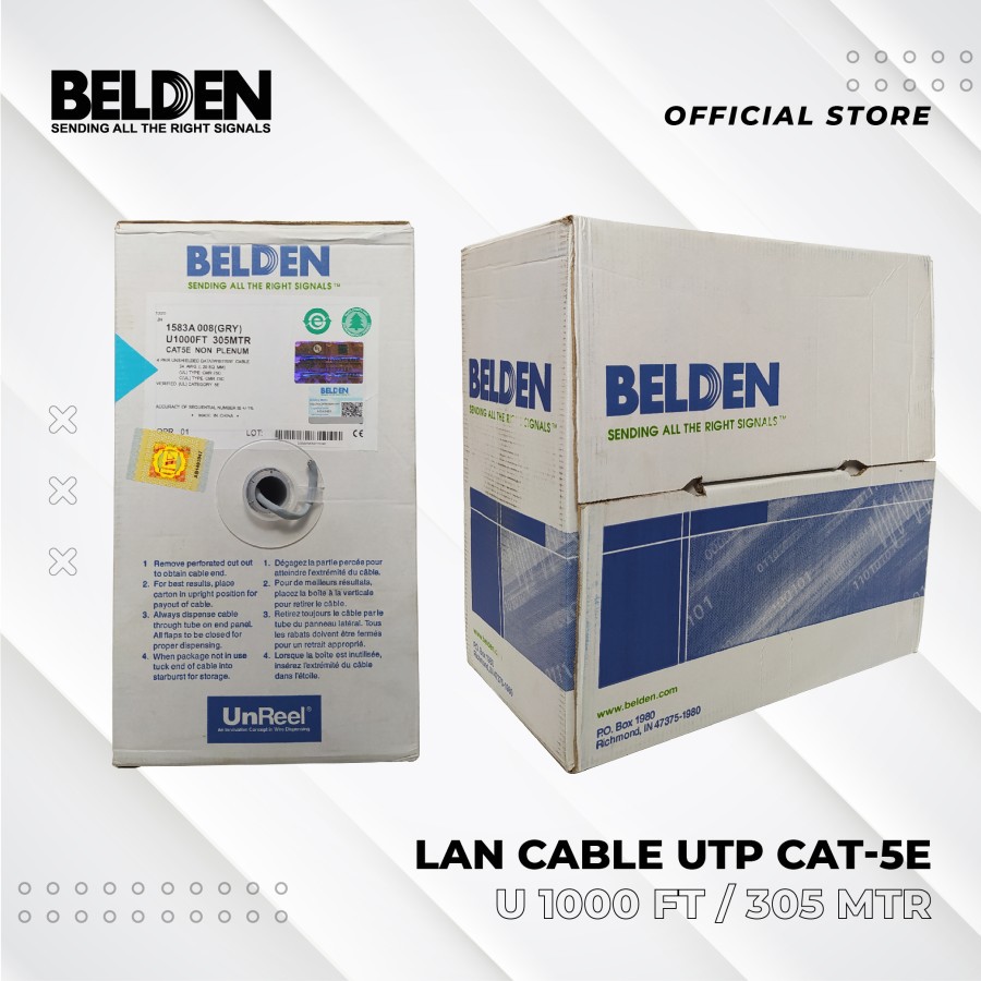 Kabel UTP Belden CAT 5 - Original Asli