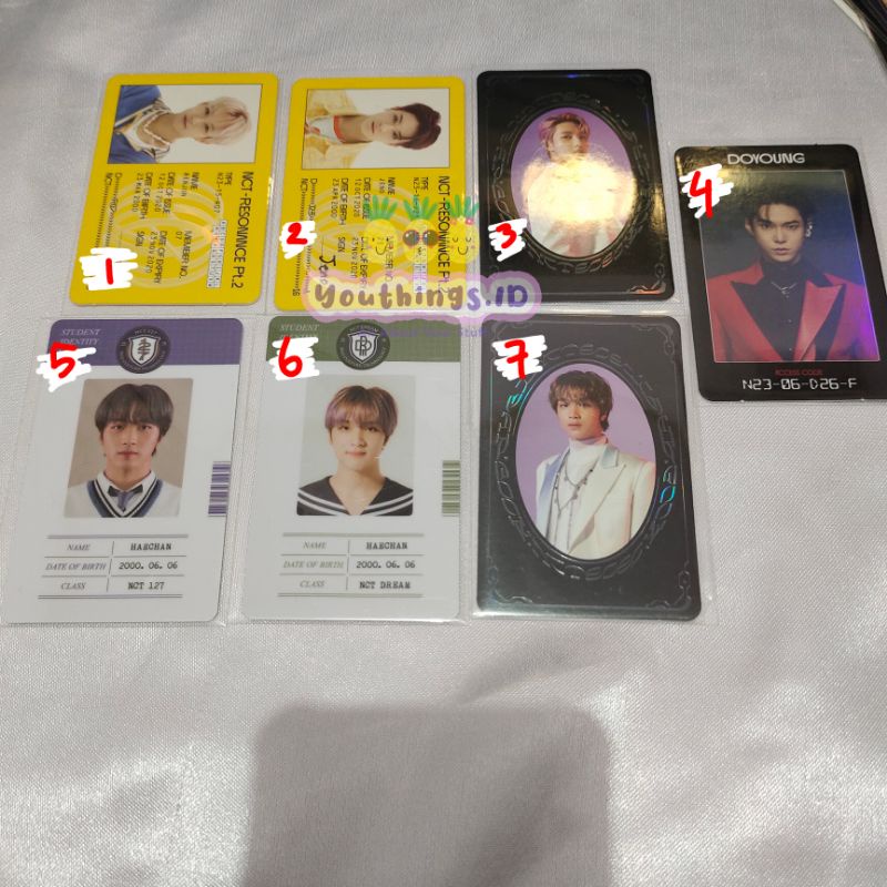 ready stock wts photocard pc yb ac id b2s haechan doyoung jeno renjun nct 2020 resonance access card