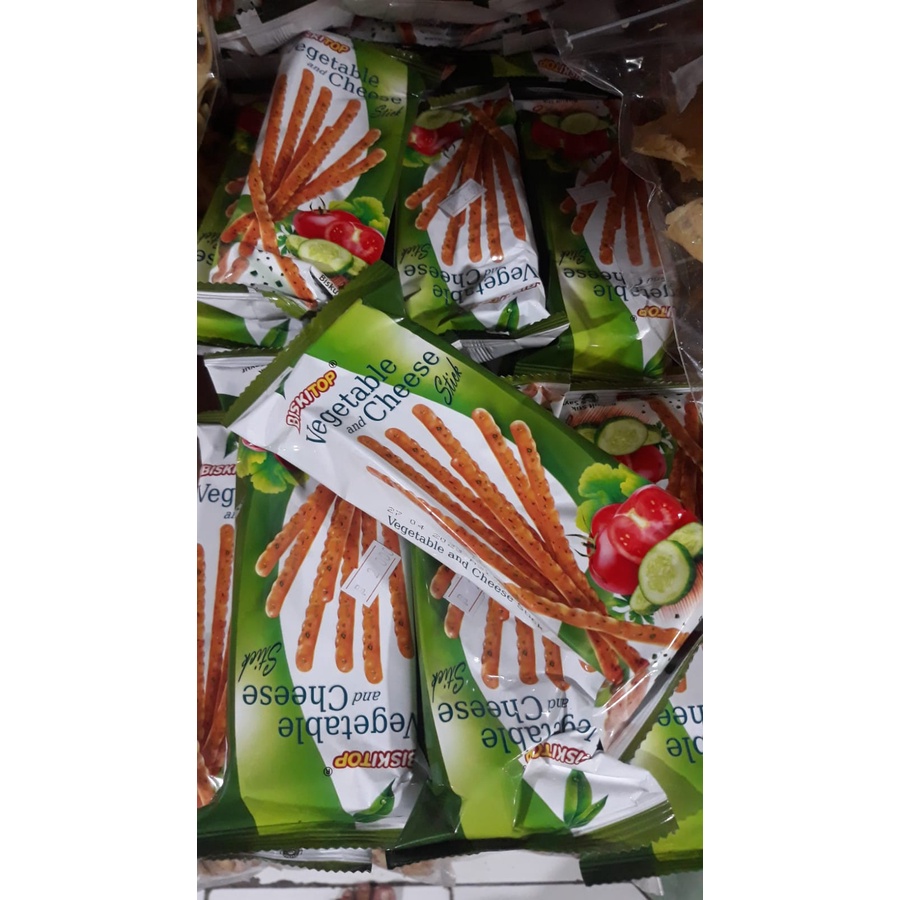 BISKITOP - VEGETABLE STICK 60g Biskuit Stik Rasa Sayuran Keju