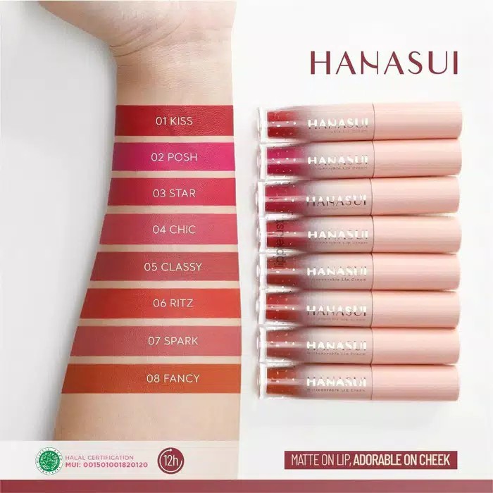 (BISA COD) Hanasui Matteadorable Lip Cream / Boba Edition