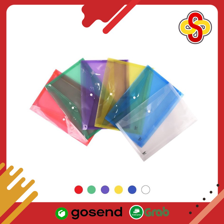 

Map Plastik 1 Kancing K&C / Folder One F4 Folio
