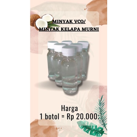 

MINYAK KELAPA MURNI/VCO