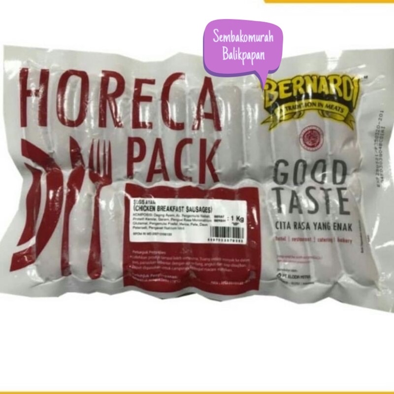 Jual Sosis Sapi Bernardi Horeca Pack 500gr Shopee Indonesia