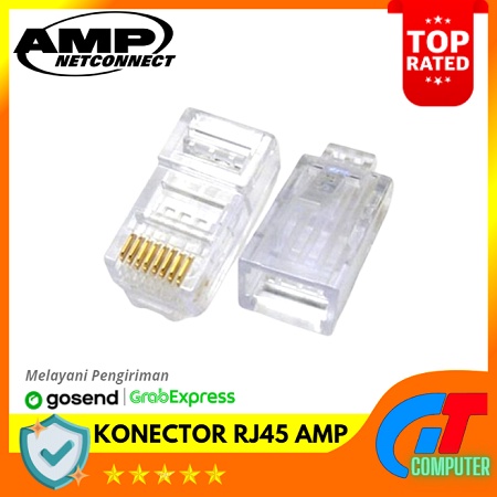 Konector RJ45 AMP isi 50 Pcs