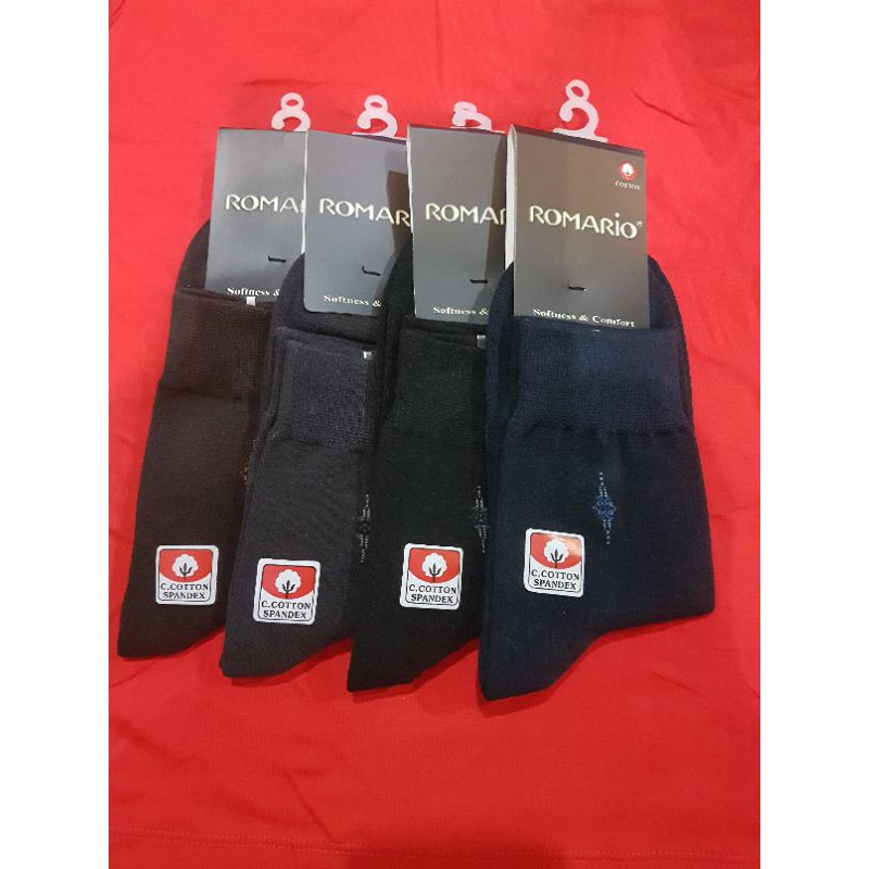 1 pc Kaos kaki pria casual 3/4 merk Romario