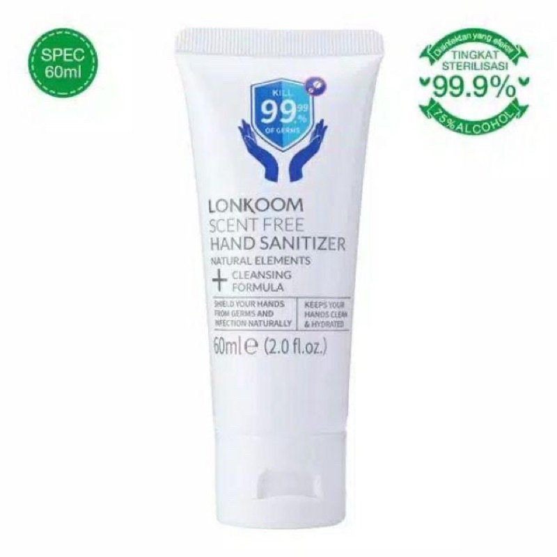 Hand Sanitizer Gel 500ml LONKOOM 74%