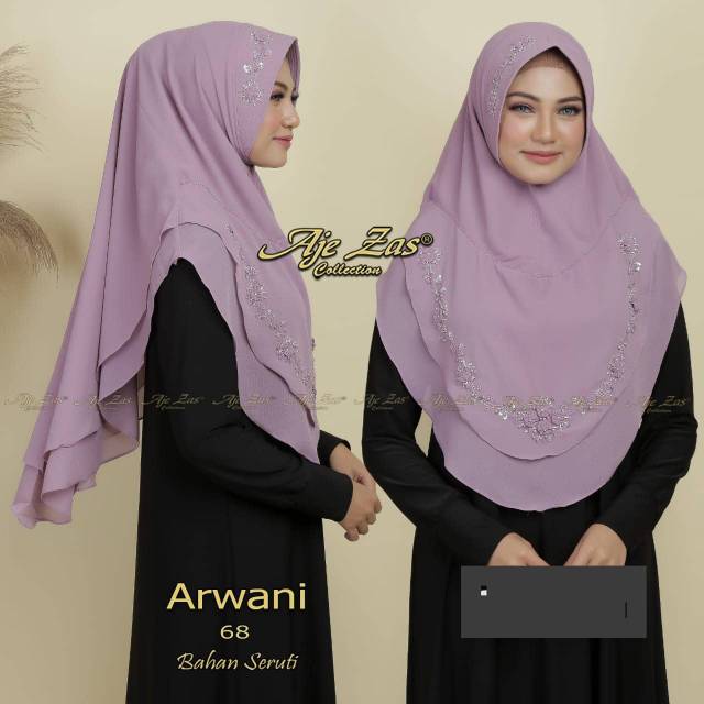 Khimar Payet Arwani Original Aje Zas