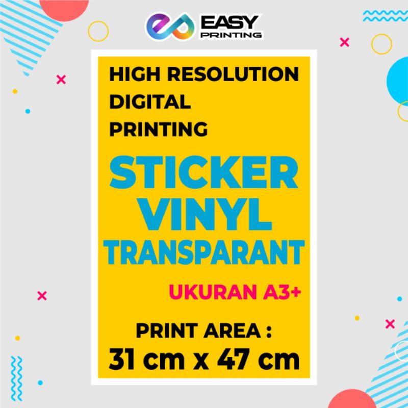 PROMO STIKER VINYL TRANSPARAN