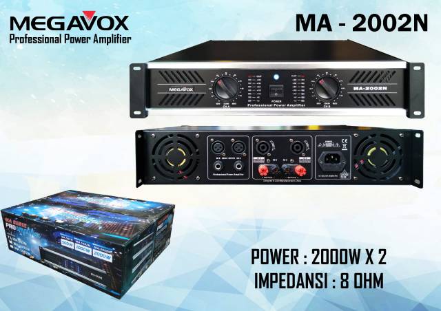 POWER MEGAVOX MA 2002N DESIGNED IN USA