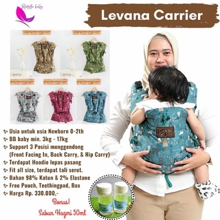 Image of [Bonus Hagmi] CuddleMe LEVANA Carrier Gendongan Bayi 0-2 th One Size Adjustable | Gendongan Bayi SSC MShape Newborn - Toddler