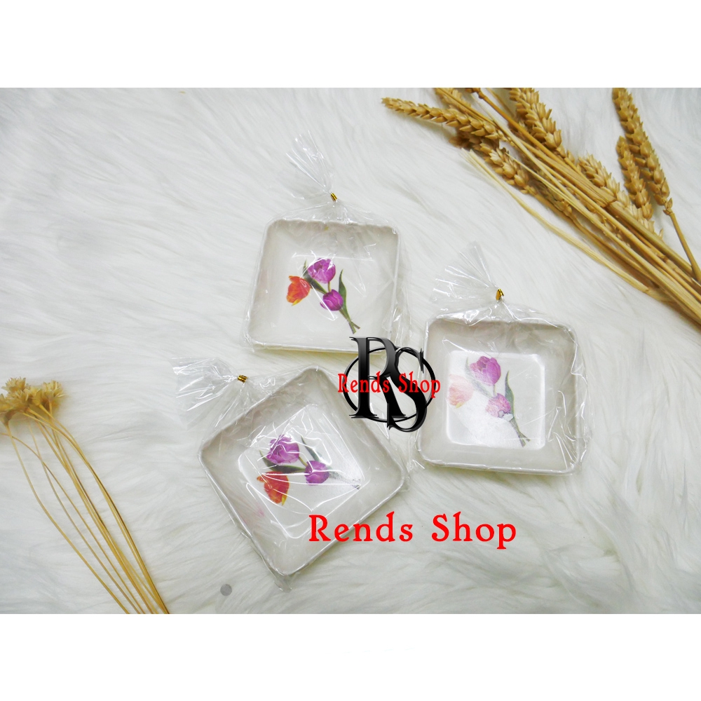 100pcs Souvenir Mangkok Sambal KOTAK MELAMIN Kemasan PLASTIK