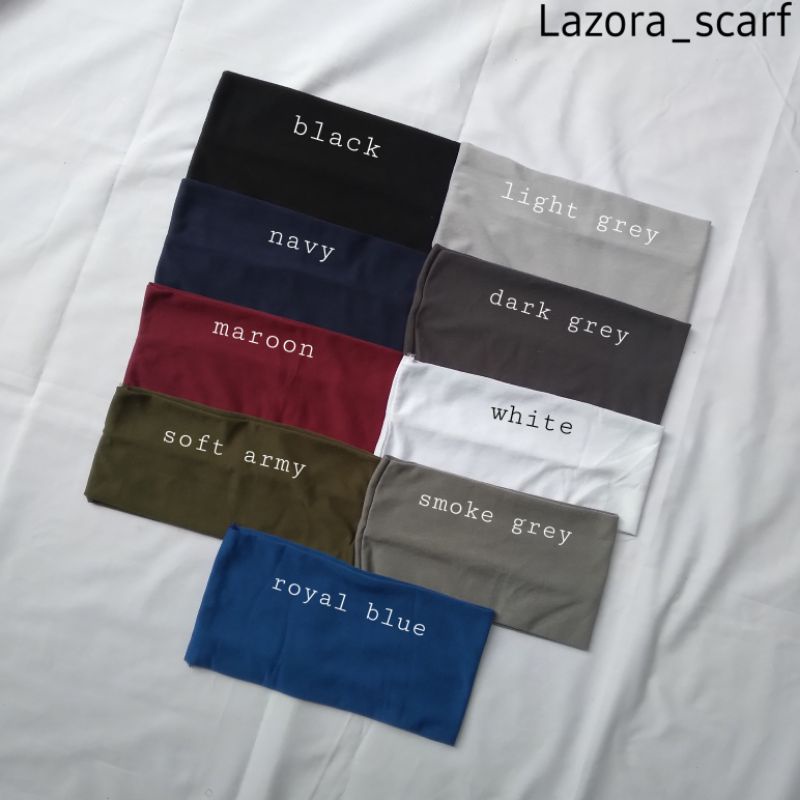 INNER BANDANA BAHAN KAOS/CIPUT 1 WARNA/CIPUT BANDANA/CIPUT KAOS