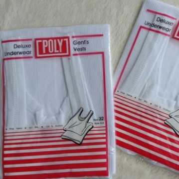 Poly singlet pria~original ( kaos dalam pria )