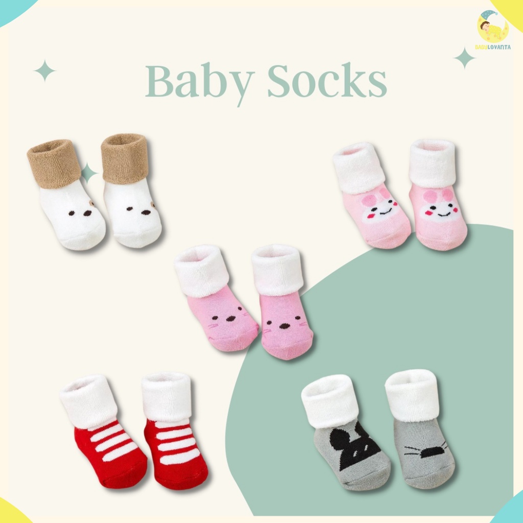 Babylovanta Kaos Kaki Anak / Kaos Kaki Bayi Motif Cakep Import KOREA