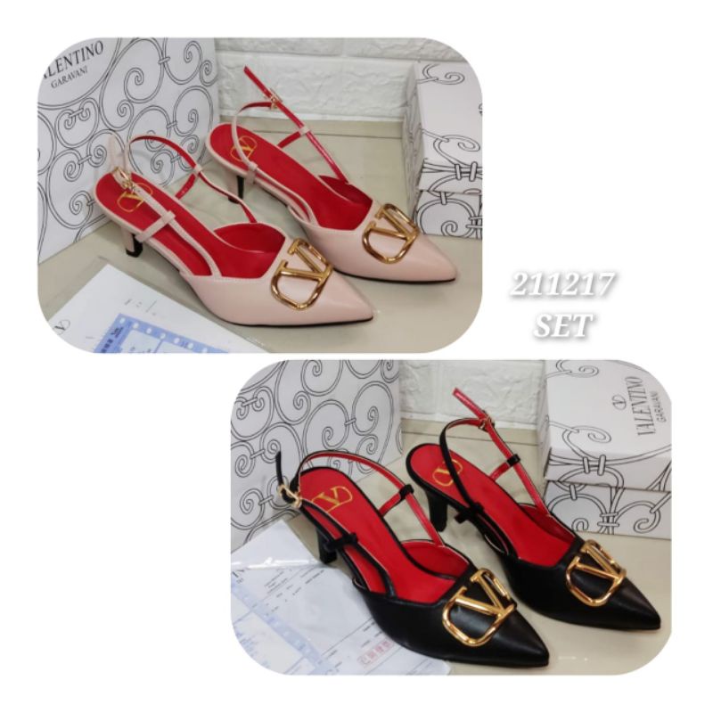 SANDAL WANITA IMPORT HIGH HEEL VLTN 211217