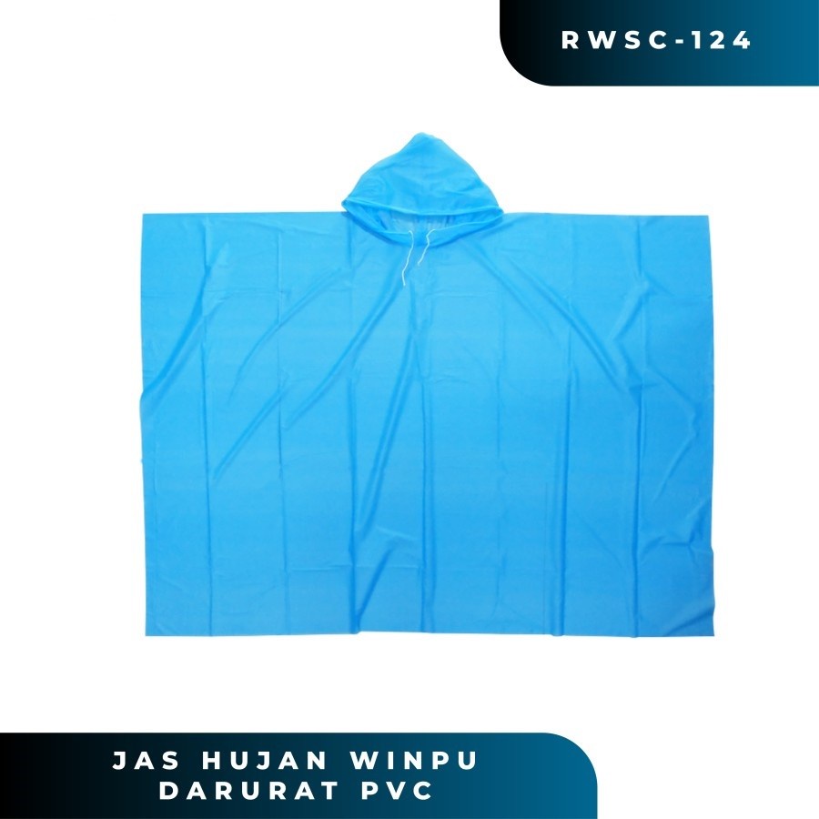 KNS JAS HUJAN EVA WINPU R124 BAHAN PVC PONCO PONCHO EMERGENCY TRAVELING