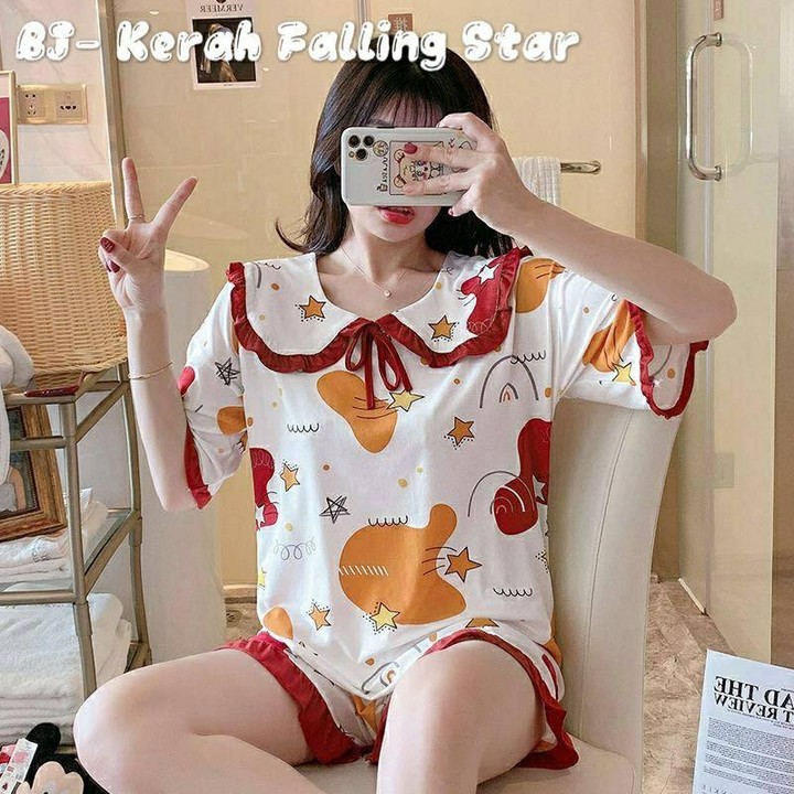 Falling star cotton piyama -Thejanclothes