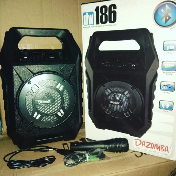 Speaker Aktif Portable bluetooth and radio Dazumba DW186 - dazumba 186