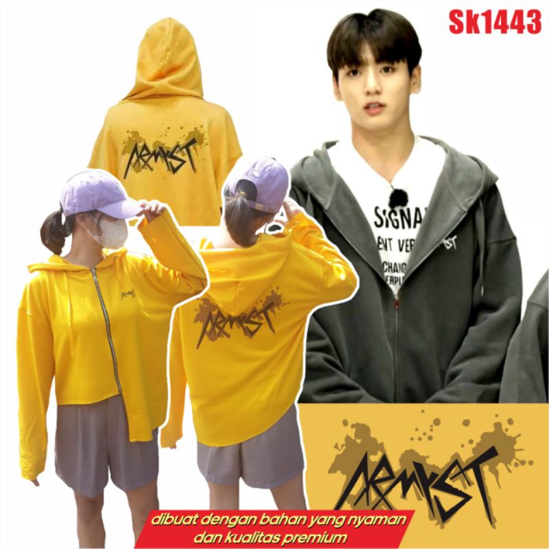 [READY] BTS JUNGKOOK HOODIE ARMYST YELLOW // HOODIE JUNGKOOK ARMYST KUNING // HOODIE ARMYST YELLOW