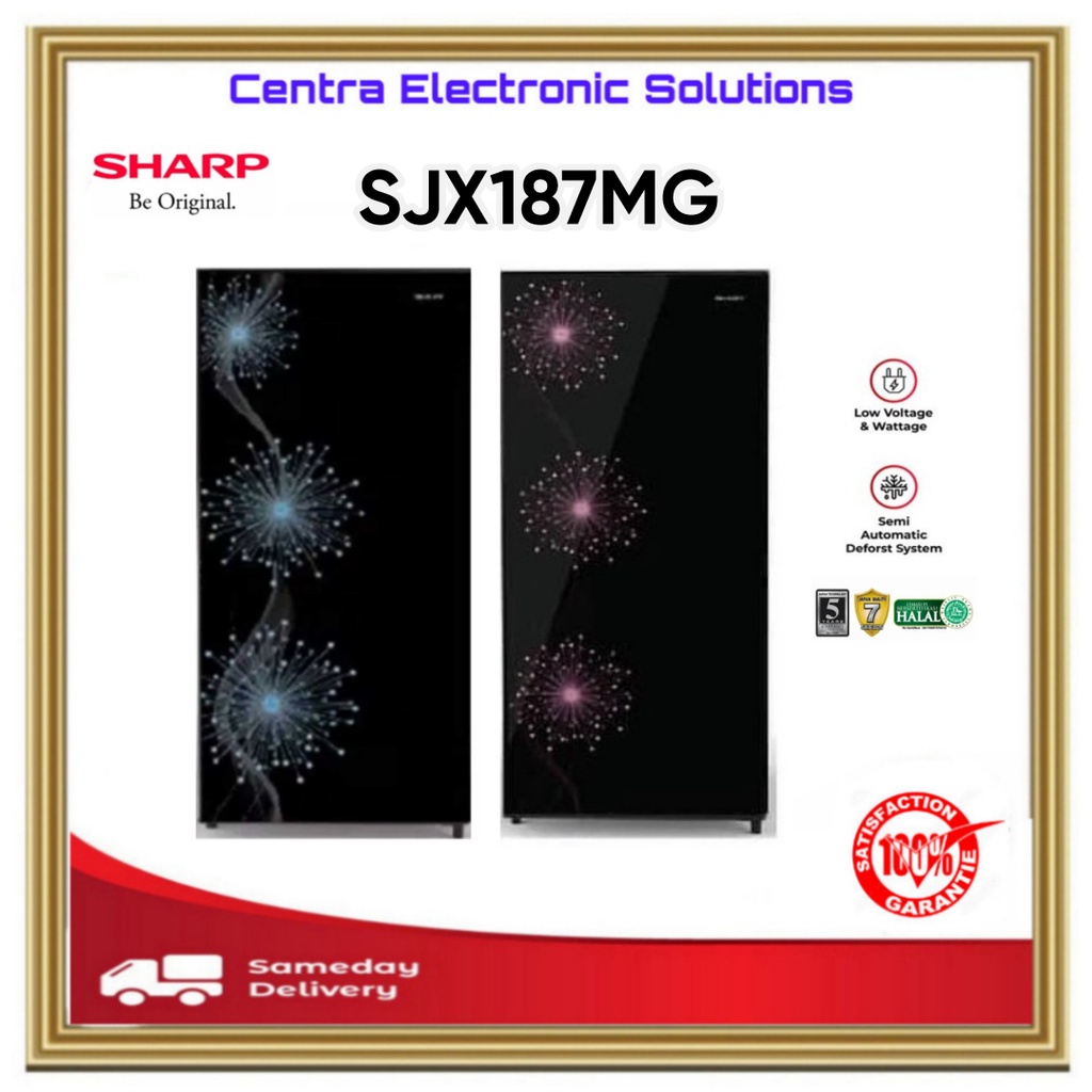 Kulkas Sharp SJX-187MG-DB/DP Kulkas 1 Pintu / Kulkas Sharp SJX187MG