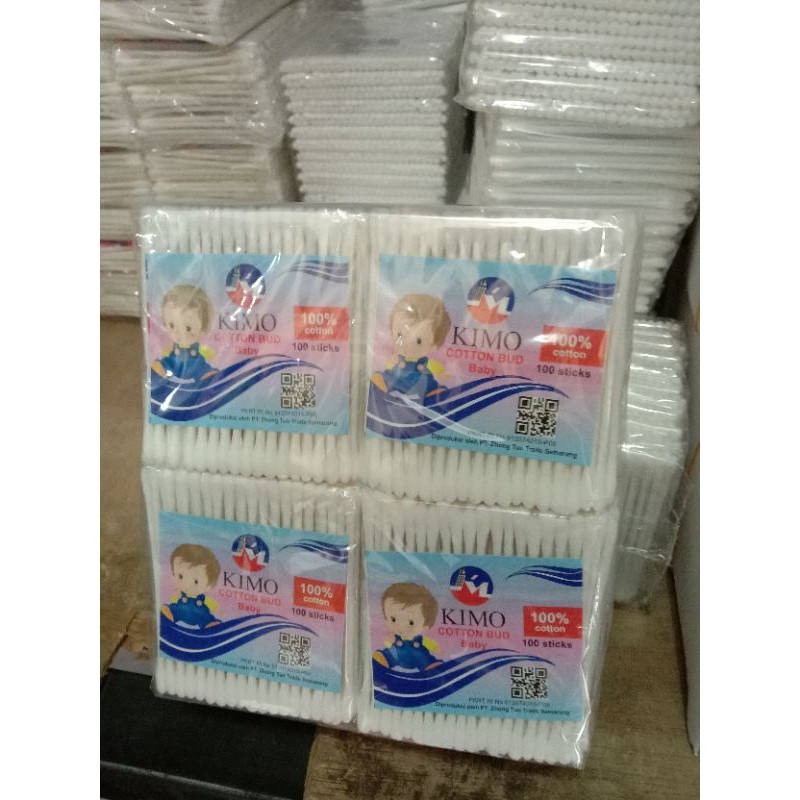 korek kuping kimo ccatton Bud baby 1 bungkus isi 100 pcs