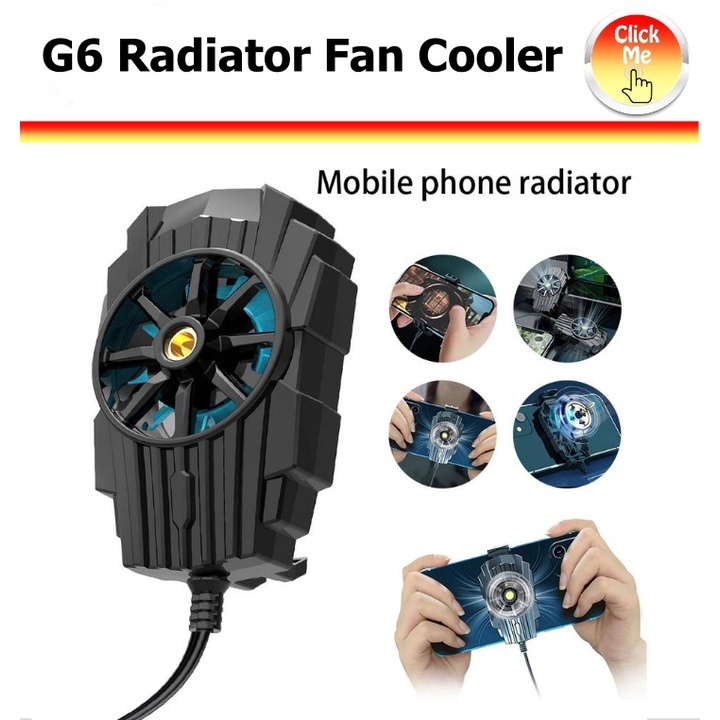 G6 Kipas Pendingin HP Mobile Phone Cooling Gaming Radiator Fan Mini G6