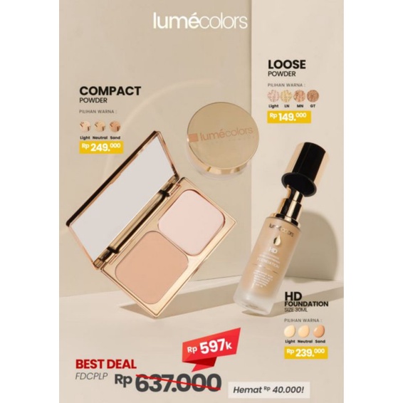 LUMECOLORS COMPACT LOOSE FOUNDATION