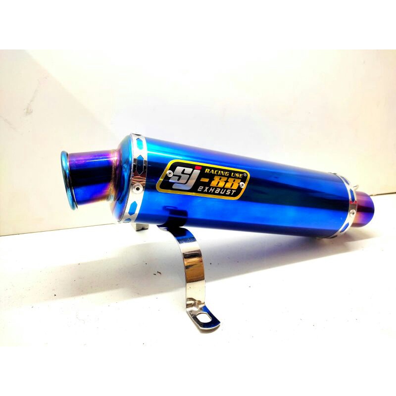 Silincer Knalpot Racing SJ88 GP Abadi New J3 Bluemoon