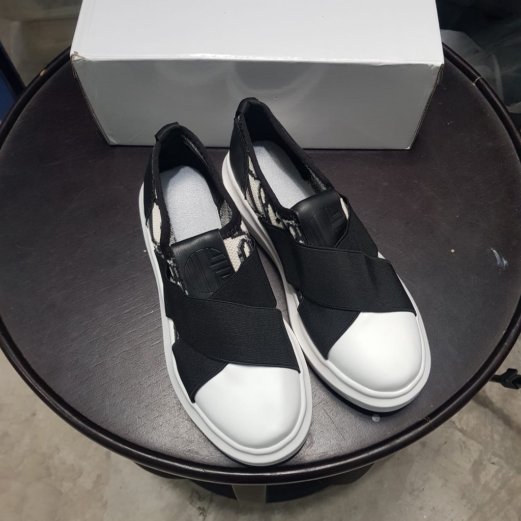 [✅BISA COD] 2226 SEPATU WANITA IMPORT HOMME X DI*R SLIP ON (REAL PICTURE)