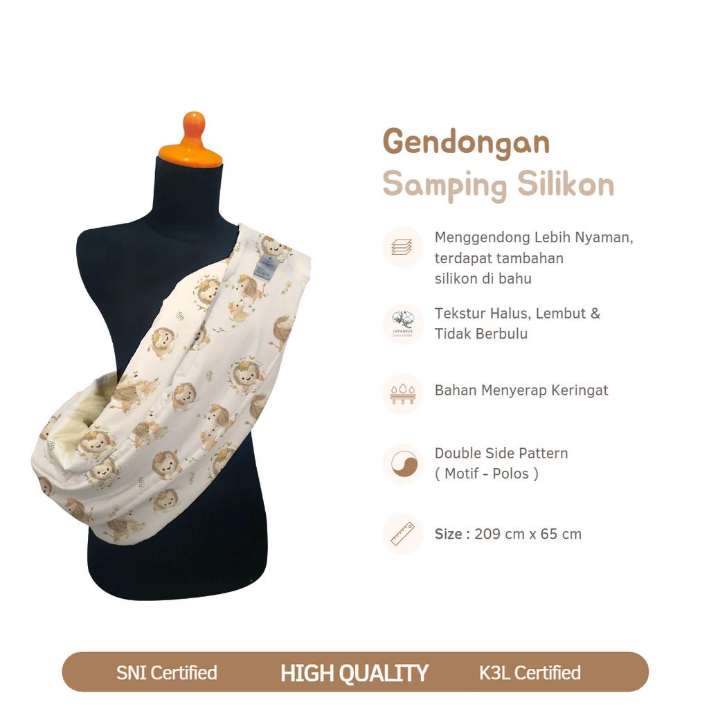 Obayito Gendongan Samping Silikon Bahan Katun Satin Jepang / Double Layer Terbaik