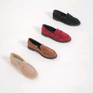 Eveseitch - Baca Deskripsi Produk - Kalina Suede - Loafer Wanita