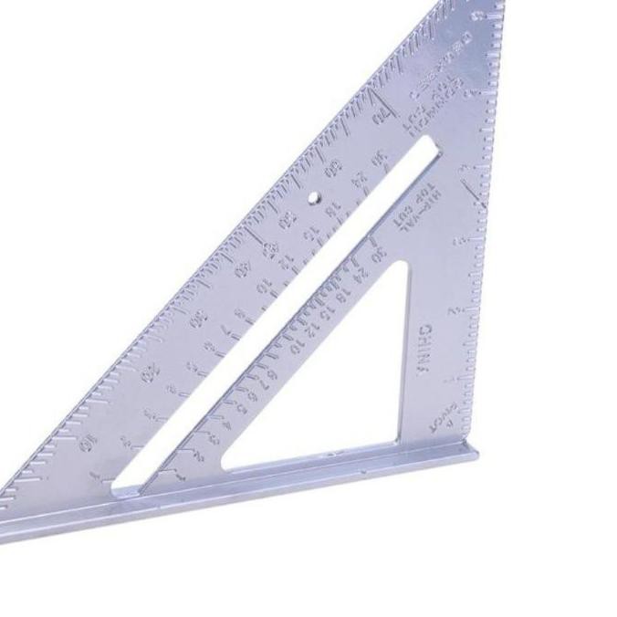 

SALE!! (imh-770) [BEST QUALITY] MISTAR PENGGARIS SIKU TRIANGLE RULER ALUMINIUM