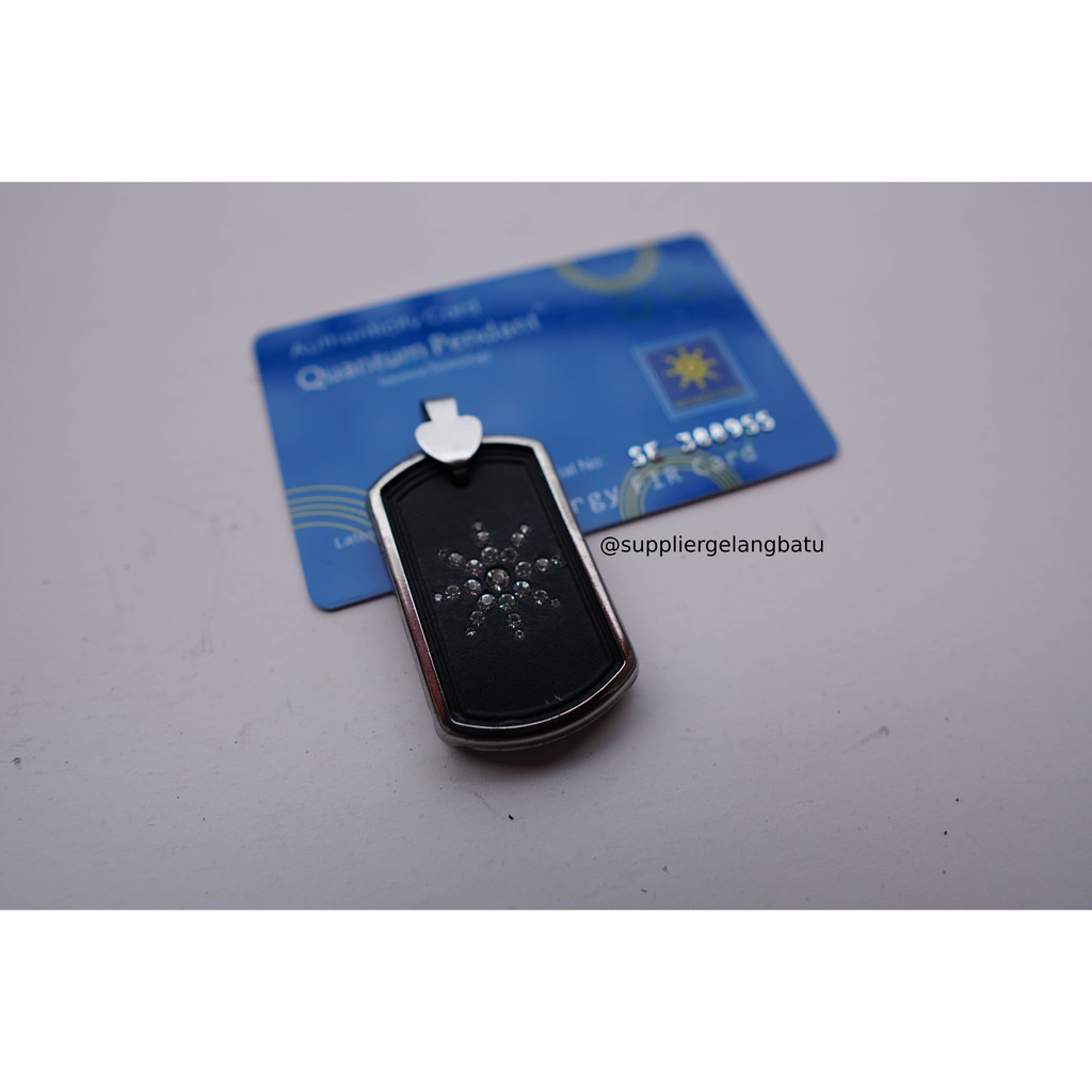 SUPPLIER Kalung quantum Pendant permata kotak kesehatan bersertifikat BIRU QUANTUM SCIENCE matahari ion negative
