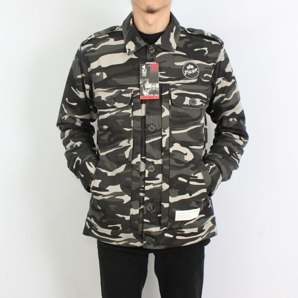 Jaket parka Camouflage Army Hanzo BGSR / Parka camo Pria 08