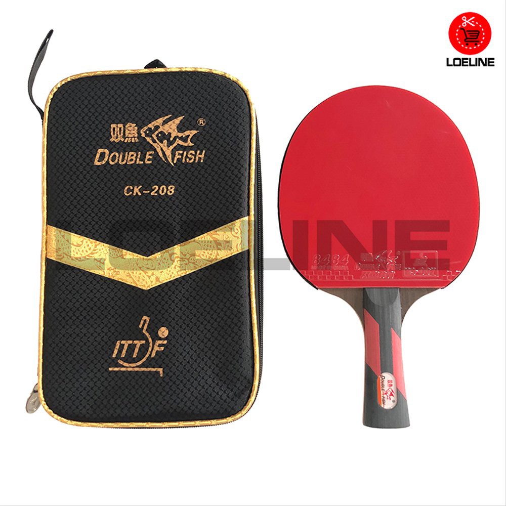 Order Langsung Bad Bat Bet Ping Pong Pingpong Tenis Meja Double Fish CK-208 Original terbaik