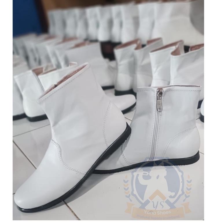Banyak Dipakai.. Sepatu Pasukan Drumband Putih - Custom Sepatu Drumband - Custom Sepatu Pasukan
