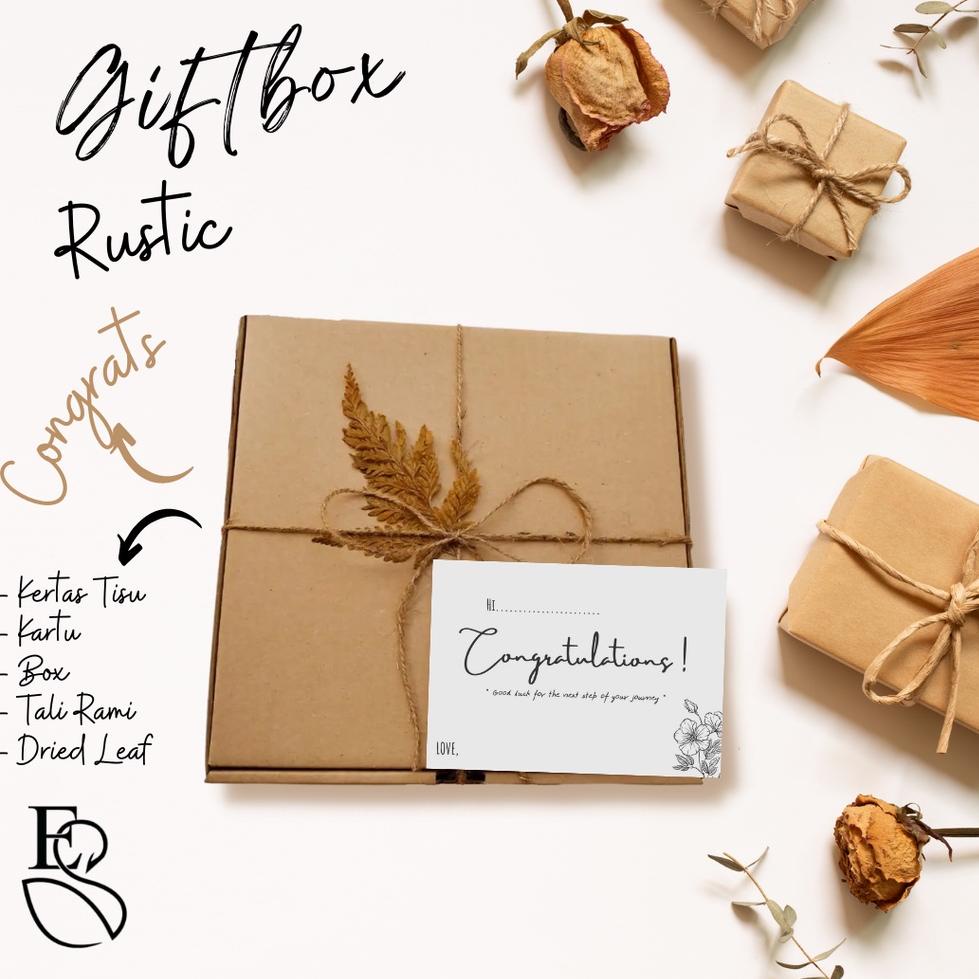 

[KODE 9RTU9] GIFT BOX size L dan XL | GIFTBOX | KOTAK KADO | HAMPERS | RUSTIC PACKAGING | BOX