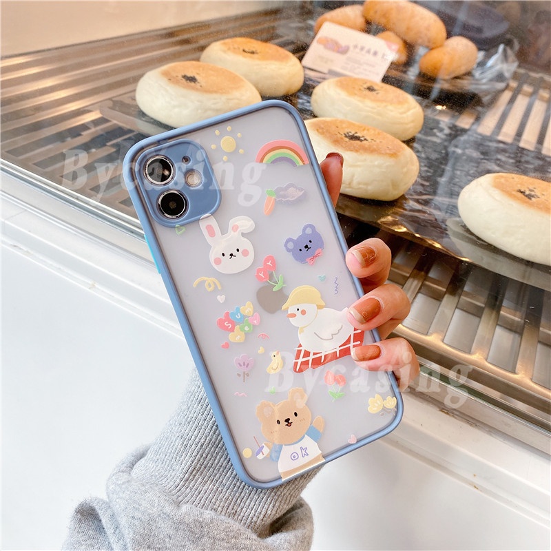 Casing Redmi 10 Note 10 Pro Redmi 9T 9A 9C Note 9S 9 Pro Note 8 Note7 Xiaomi Poco X3 Pro M3 Cute Cartioon INS Creative Starbucks Pattern Matte Case