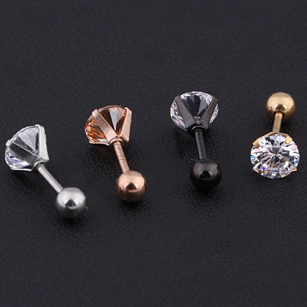 1 / Pc Anting Tusuk Bahan Stainless Steel untuk Wanita