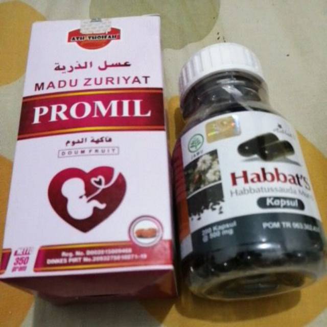 Paket promil 1 minggu program kehamilan suami istri dgn madu zuriyat zuriat habbatussauda dr suryo