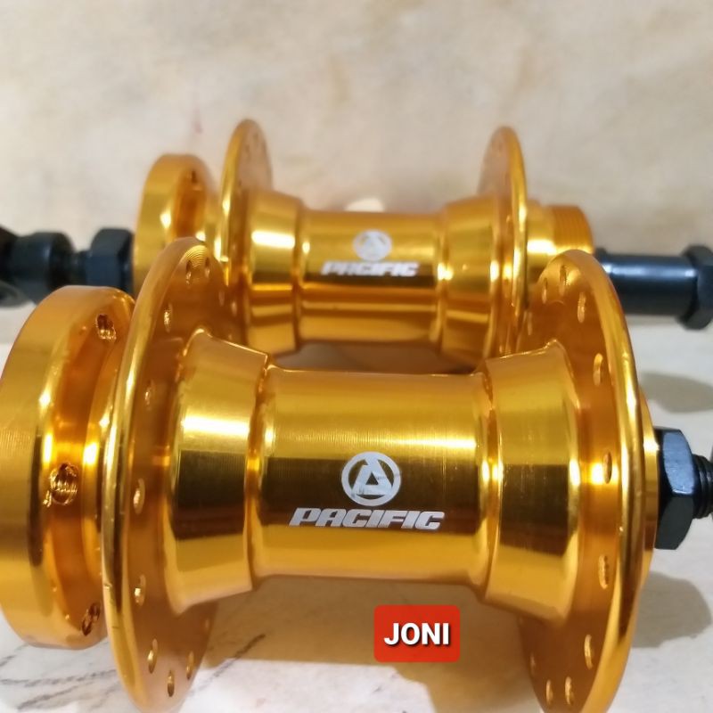 Hub freehub pacific 32 hole cakram depan belakang (sepasang)