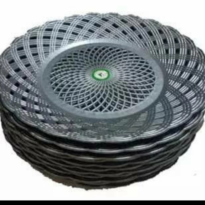 PIRING PLASTIK ROTAN , PIRING TATAKAN PLASTIK ANYAM TEMBIKAR