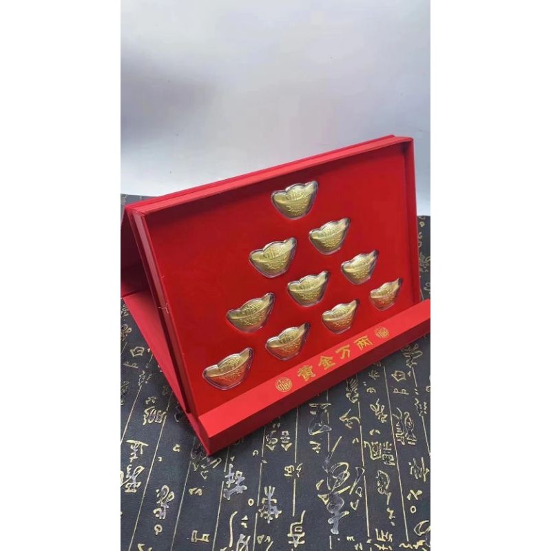 Pajangan koin emas 999 24k hadiah imlek sincia