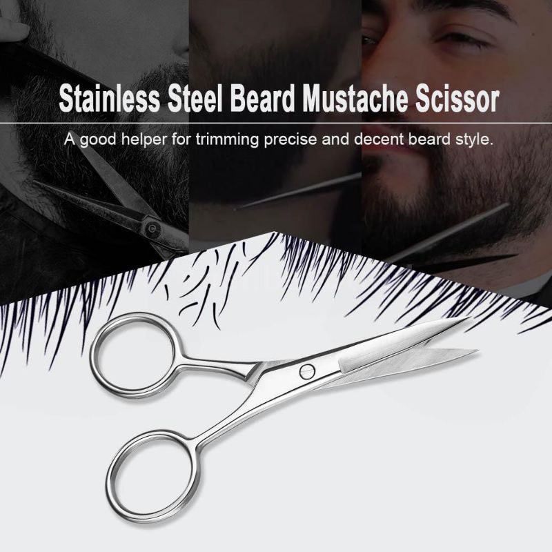 Termurah Gunting Kumis Jenggot Alis Stainless Steel Termurah